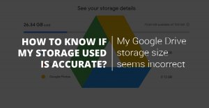 google drive storage incorrect